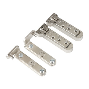 Charnières dissimulées en acier inoxydable, réglables à 180 degrés, pour portes en bois, robustes, paire supérieure et inférieure - Product Image 4
