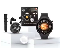 Relojes Inteligentes D21 de Pantalla Redonda con Auriculares TWS y Cargadores Inalámbricos Precio de Mayoreo 2025, Monitor de Actividad Física con Frecuencia Cardíaca para Hombre