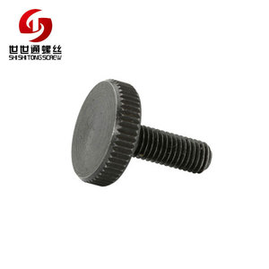 DIN653-B DIN 464 métrica acabado de óxido negro de cabeza moleteada tornillos - Product Image 2