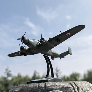 Modelo de Avión Italiano de Aleación Cant <span class=keywords><strong>Z</strong></span>.1007bis Alcione Bomber, Aviones de la Segunda Guerra Mundial, Modelo de Avión Fundido a Presión, Modelo de Metal de Avión de Combate - Product Image 2