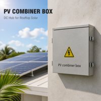Caja Combinadora Solar, Caja Combinadora Fotovoltaica, Carcasa Metálica Impermeable para Montaje en Pared Exterior para Sistema Solar Fotovoltaico, Venta al Por Mayor OEM