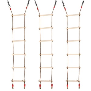 Jiayi leo dây thang cây đu đơn đứng đầu 6-bước thang gỗ cho trẻ em - Product Image 1