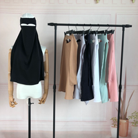Niqab Sharut de Haute Qualité, Voile Respirant une Couche Nida pour Femmes Musulmanes, Masque Facial, Jilbab, Prière, Hijab, Niqab