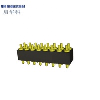 Connecteur pogo pin étanche à 2 rangées, pas de 2,54 mm, 16 broches, petit format, grande réduction pour PCB