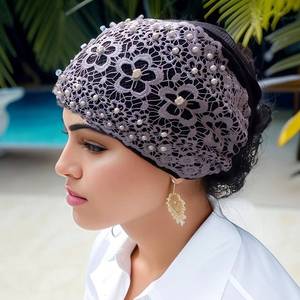 Wholesale Custom Soft Elastic Hijab Adjustable Muslim Stretch Headscarf Full-Coverage <b>Shawl</b> Cap Full Neck Coverage for Women - Product Image 5