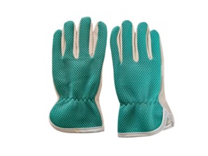 Outdoorsman Comfort Full-Finger Guantes de piel de cabra Transpirable y flexible Silicona Impresión personalizada para pesca Ciclismo Patio Jardinería