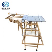 Scie à table portative haute précision pour le travail du bois, 220V, scie à panneaux horizontale avec utilisation facile et composant moteur central