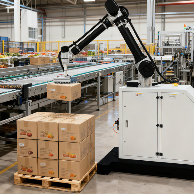 Collaborative Robot Palletizer 20/30/50KGS Payload Motor PLC Core Stainless Steel Construction for Palletizing Picking Loading
