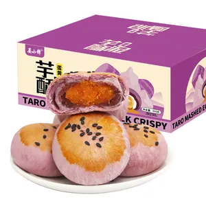 OEM Egg yolk crisp mooncake Delicious snack Chinese pastry bread Breakfast snack 300g dim sum pastry