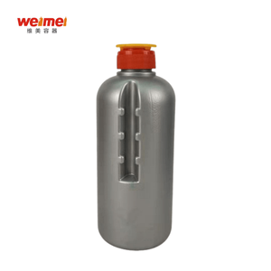 ขวด HDPE สีเทา 380 มล. สำหรับเติมลมยางรถยนต์ ฝาปิดแบบพลิกเปิด-ปิด ปิดผนึกเองได้  ขวดยาสำหรับรถยนต์แบบกำหนดเอง ฝาเกลียว ขายส่ง - Product Image 1