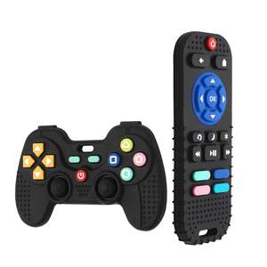 Lot <span class=keywords><strong>de</strong></span> 2 jouets <span class=keywords><strong>de</strong></span> dentition sensoriels en silicone <span class=keywords><strong>pour</strong></span> bébés - Product Image 1