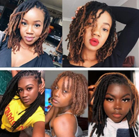 Extensions de cheveux Remy indiennes 100 % faites à la main, microlocks, locs au crochet, 10-30 pouces, vente en gros, pour l'été