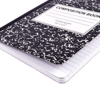 Cahiers de composition FOSKA 7,5 x 9,75 pouces, papier ligné large, 55 g/m², papier lourd, couverture rigide durable, vente en gros avec calendrier scolaire