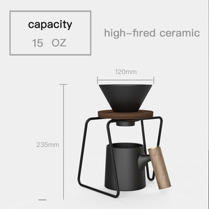 <span class=keywords><strong>Cafetera</strong></span> <span class=keywords><strong>de</strong></span> Goteo <span class=keywords><strong>de</strong></span> Cerámica Elegante DHPO con Soporte, Diseño Moderno - Product Image 4