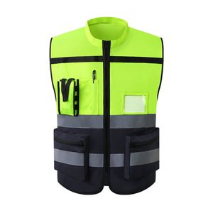 Chaleco reflectante de equipo de seguridad de alta calidad con múltiples bolsillos - Product Image 1