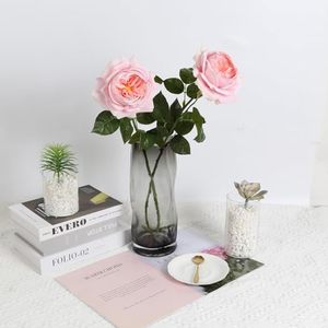 Nouvelles roses artificielles haut de gamme style Ins moderne, toucher réel, roses Austin effet mouillé pour mariages et décorations intérieures - Product Image 4