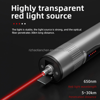 Probador de Cables con Luz Roja, Puntero Láser de Alta Potencia, Alcance de 5-30 km, Batería de 1800 mAh, 40 h de Duración, Recargable por USB, 3H-20C+60C