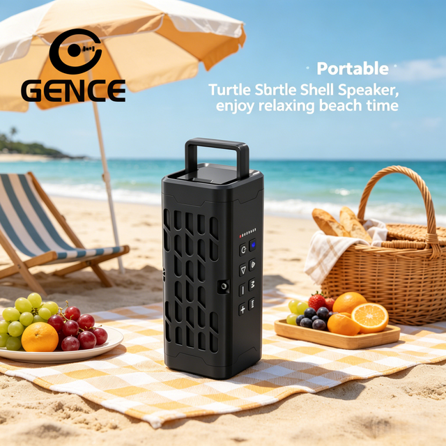 GENCE Outdoor Portable Speaker Rugged, Waterproof,Plays to 105db, Deep Bass, Unlimited Pairing for Full Stereo Experience