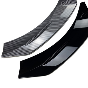 Mercedes-Benz ClA-Class Front Bumper Lip Splitter Piano Black Carbon Fiber Texture PP Bodykit For 2020+ - Product Image 5