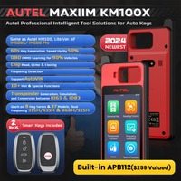 2024 Original Autel MaxiIM KM100 km100e Kit de générateur de clé universelle antidémarrage IMMO outil d'apprentissage mise à jour gratuite en ligne durée de vie