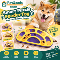 Gamelle interactive en forme de nuage pour chien, distributeur de friandises à alimentation lente avec compartiments coulissants, stimulation mentale, vente en gros OEM