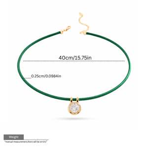 <span class=keywords><strong>Collana</strong></span> EDGE Personalizzata Multicolore con Ciondolo in Oro <span class=keywords><strong>e</strong></span> Accenti in Cristallo, Gioielli Eleganti alla Moda OEM ODM per Donne - Product Image 5