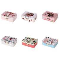 Boîte à couture carrée à double couche avec boucle coulissante en fer, grande capacité, organisateur de rangement pour aiguilles et fils, OEM ODM Vente en gros