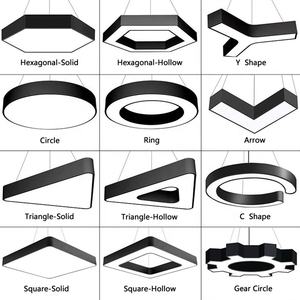 ไฟวงแหวน LED สำหรับใช้ในอาคารโรงแรมใช้แขวนเป็นเส้นตรงทรงกลมทันสมัยปรับแต่งได้ตามต้องการ - Product Image 2