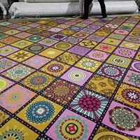 Tapis en acrylique personnalisé imprimé sur mesure avec motif floral et logo d'entreprise - Moquette commerciale pleine surface pour événements