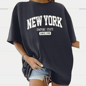 Camiseta de Lona Transpirable Informal para Mujer, Estilo Urbano, Personalizable con Impresión Digital Ecológica - Product Image 3