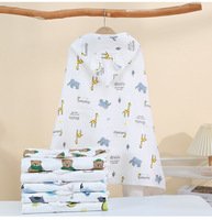 Multifunctional Square Baby Bath Blanket Eco-Friendly 100% Cotton for Home Bathroom Beach Use Muslin Printed Cloth Towel