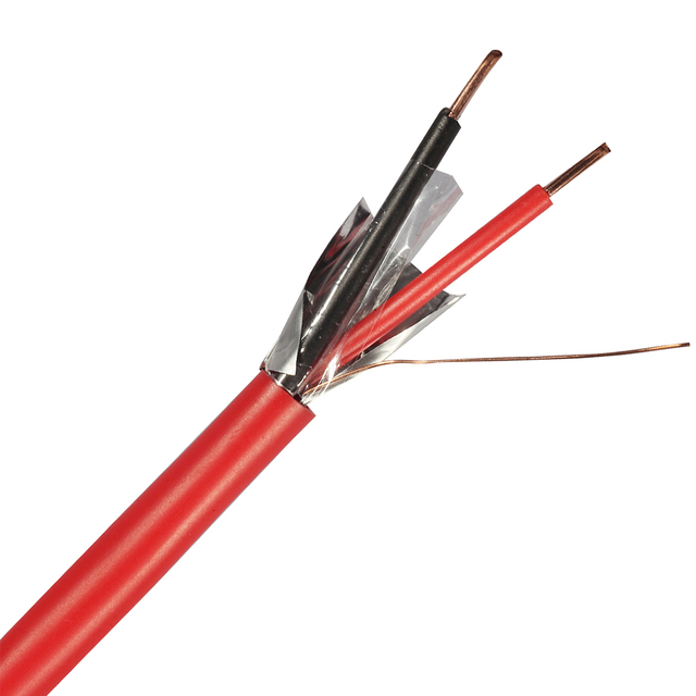 Heat Fire Resistant Alarm Cable PH30 PH120 2 Core Aluminum Foil Shielded PVC Insulated Unshielded Screened Fire Rated