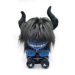 Fabricant personnalisé Highlands Black Cows Plushies Doll Animal Weighted Plush Toy Stuffed Child Cow Dolls For Kids Gift