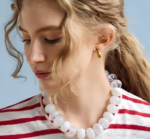 Nuova <span class=keywords><strong>Collana</strong></span> Estiva Dopamina con Perline in <span class=keywords><strong>Resina</strong></span> Multicolore Fatte a Mano, Gioielli alla Moda per Donne - Product Image 2