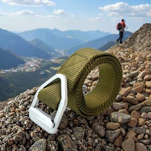 Cinturón de Seguridad Táctico de Nailon para Hombre |   Cierre de Gancho y Bucle de Aleación |   Deportes al Aire Libre y Uso Diario - Product Image 2