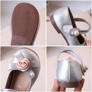Nuove Scarpe <span class=keywords><strong>da</strong></span> Festa per Bambine in Stile Coreano Primavera-Autunno, Suola Morbida, Scarpe <span class=keywords><strong>da</strong></span> Principessa con Fiori, Tomaia in PU Leggera - Product Image 3