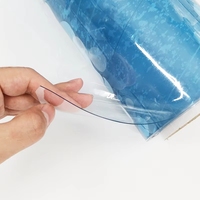 Rouleau de film PVC 0,05 mm 30 pouces monocouche 27 Phr transparent cristallin, feuille de vinyle souple certifiée EN71 pour la soudure de couvertures de cahiers