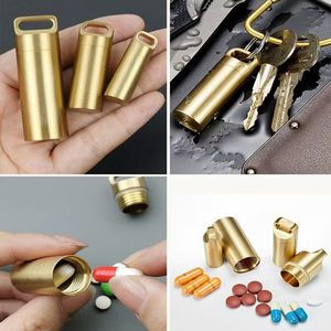 Étui à pilules portable en métal pour l'extérieur Mini boîte à pilules Conteneur de voyage en alliage d'aluminium - Product Image 4