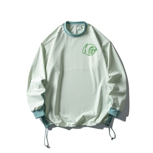 เสื้อแขนยาวสำหรับออกกำลังกาย แห้งเร็ว ระบายอากาศดี ต้านเชื้อแบคทีเรีย ทรงหลวม ใส่สบาย เหมาะสำหรับนักกีฬา นักเดินป่า นักปั่นจักรยาน และผู้ที่เดินทางประจำวัน - Product Image 1