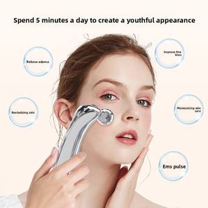 Masseur facial vibrant en forme de V pour usage domestique, massage 4D, raffermissant et liftant la peau, rouleau de massage facial - Product Image 2