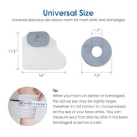 Protège-plâtre imperméable personnalisé avec logo, réutilisable, étanche, pour la protection des plaies du pied et le soulagement de la douleur