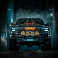 Feux de travail LED 9'' à double couleur DRL 10-36 V, projecteur étanche ECE R10 pour véhicules tout-terrain 4x4, camions et SUV