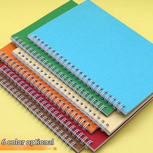 สมุดโน้ตปกหนังแบบสันห่วงขนาด A5 ขายดีที่สุด 100 แผ่น กระดาษหนาแบบมีเส้นบรรทัด สำหรับการเรียนการสอน มหาวิทยาลัย โรงเรียน กระดาษลายเส้น - Product Image 1