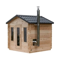 Kit de sauna à bois en pin finlandais de style moderne pour villa, maison, salle de sport ou usage extérieur