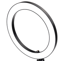 LED-Selfie-Ringlicht mit flexiblem Metall-Handyhalter, höhenverstellbarer Fotografie-Ständer für Desktop-Livestreaming