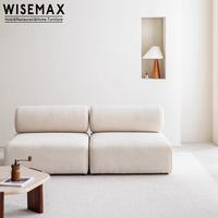 WISEMAX FURNITURE Ligne Modulaire Créative Tissu Rembourrage Plancher Canapé Canapé Avec Cadre En Bois Pour Le Salon Moderne