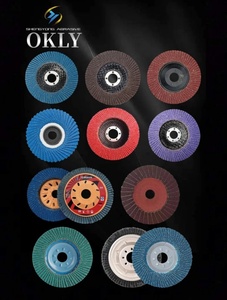 Đĩa mài góc chất lượng cao giá xuất xưởng 115/125mm, độ nhám 40/<span class=keywords><strong>60</strong></span>/80/120, dạng cánh quạt/bánh xe, dùng cho thép không gỉ và sắt - Product Image 5