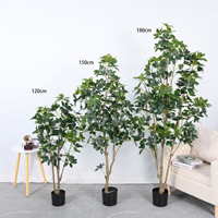 NINI Vente Chaude Plantes Vertes Artificielles Haut de Gamme de Luxe pour Extérieur, Personnalisées, en Bois de Pied-de-Poule, pour Décoration Maison et Hôtel
