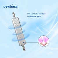 Stérilisateur d'eau UVWORKS Inline 3/5L UVC LED pour circuit d'alimentation en eau potable domestique simple