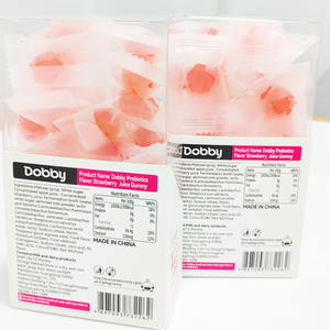 Venta caliente 3D forma dulce suave gomoso caramelo sabor afrutado jugo de <span class=keywords><strong>fresa</strong></span> Dobby probióticos caja de embalaje - Product Image 4